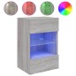 vidaXL TV-Wandschränke mit LED-Leuchten 2 Stk. Grau Sonoma vidaXL TV-Wandschränke mit LED-Leuchten 2 Stk. Grau Sonoma