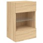 vidaXL TV-Wandschrank mit LED-Leuchten Sonoma-Eiche 40x30x60,5 cm vidaXL TV-Wandschrank mit LED-Leuchten Sonoma-Eiche 40x30x60,5 cm