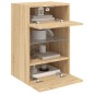 vidaXL TV-Wandschrank mit LED-Leuchten Sonoma-Eiche 40x30x60,5 cm vidaXL TV-Wandschrank mit LED-Leuchten Sonoma-Eiche 40x30x60,5 cm