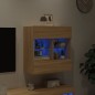 vidaXL TV-Wandschrank mit LED-Leuchten Sonoma-Eiche 58,5x30x60,5 cm vidaXL TV-Wandschrank mit LED-Leuchten Sonoma-Eiche 58,5x30x60,5 cm