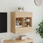 vidaXL TV-Wandschrank mit LED-Leuchten Sonoma-Eiche 58,5x30x60,5 cm vidaXL TV-Wandschrank mit LED-Leuchten Sonoma-Eiche 58,5x30x60,5 cm
