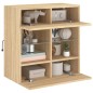 vidaXL TV-Wandschrank mit LED-Leuchten Sonoma-Eiche 58,5x30x60,5 cm vidaXL TV-Wandschrank mit LED-Leuchten Sonoma-Eiche 58,5x30x60,5 cm