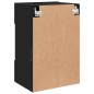 vidaXL TV-Wandschrank mit LED-Leuchten Schwarz 40x30x60,5 cm vidaXL TV-Wandschrank mit LED-Leuchten Schwarz 40x30x60,5 cm