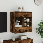 vidaXL TV-Wandschrank mit LED-Leuchten Räuchereiche 58,5x30x60,5 cm vidaXL TV-Wandschrank mit LED-Leuchten Räuchereiche 58,5x30x60,5 cm