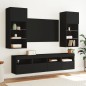 vidaXL TV-Wandschränke mit LED-Leuchten 2 Stk. Schwarz 40x30x40 cm vidaXL TV-Wandschränke mit LED-Leuchten 2 Stk. Schwarz 40x30x40 cm