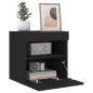 vidaXL TV-Wandschränke mit LED-Leuchten 2 Stk. Schwarz 40x30x40 cm vidaXL TV-Wandschränke mit LED-Leuchten 2 Stk. Schwarz 40x30x40 cm
