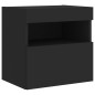 vidaXL TV-Wandschränke mit LED-Leuchten 2 Stk. Schwarz 40x30x40 cm vidaXL TV-Wandschränke mit LED-Leuchten 2 Stk. Schwarz 40x30x40 cm
