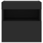 vidaXL TV-Wandschränke mit LED-Leuchten 2 Stk. Schwarz 40x30x40 cm vidaXL TV-Wandschränke mit LED-Leuchten 2 Stk. Schwarz 40x30x40 cm
