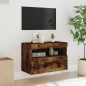 vidaXL TV-Wandschrank mit LED-Leuchten Räuchereiche 60x30x40 cm vidaXL TV-Wandschrank mit LED-Leuchten Räuchereiche 60x30x40 cm
