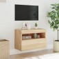 vidaXL TV-Wandschrank mit LED-Leuchten Sonoma-Eiche 60x30x40 cm vidaXL TV-Wandschrank mit LED-Leuchten Sonoma-Eiche 60x30x40 cm