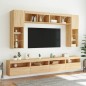 vidaXL TV-Wandschrank mit LED-Leuchten Sonoma-Eiche 60x30x40 cm vidaXL TV-Wandschrank mit LED-Leuchten Sonoma-Eiche 60x30x40 cm