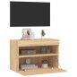 vidaXL TV-Wandschrank mit LED-Leuchten Sonoma-Eiche 60x30x40 cm vidaXL TV-Wandschrank mit LED-Leuchten Sonoma-Eiche 60x30x40 cm