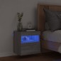 vidaXL TV-Wandschrank mit LED-Leuchten Grau Sonoma 40x30x40 cm vidaXL TV-Wandschrank mit LED-Leuchten Grau Sonoma 40x30x40 cm