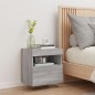 vidaXL TV-Wandschrank mit LED-Leuchten Grau Sonoma 40x30x40 cm vidaXL TV-Wandschrank mit LED-Leuchten Grau Sonoma 40x30x40 cm