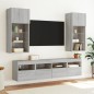 vidaXL TV-Wandschrank mit LED-Leuchten Grau Sonoma 40x30x40 cm vidaXL TV-Wandschrank mit LED-Leuchten Grau Sonoma 40x30x40 cm