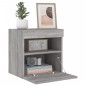 vidaXL TV-Wandschrank mit LED-Leuchten Grau Sonoma 40x30x40 cm vidaXL TV-Wandschrank mit LED-Leuchten Grau Sonoma 40x30x40 cm