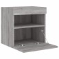 vidaXL TV-Wandschrank mit LED-Leuchten Grau Sonoma 40x30x40 cm vidaXL TV-Wandschrank mit LED-Leuchten Grau Sonoma 40x30x40 cm