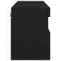 vidaXL TV-Wandschrank mit LED-Leuchten Schwarz 60x30x40 cm vidaXL TV-Wandschrank mit LED-Leuchten Schwarz 60x30x40 cm