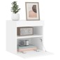vidaXL TV-Wandschränke mit LED-Leuchten 2 Stk. Weiß 40x30x40 cm vidaXL TV-Wandschränke mit LED-Leuchten 2 Stk. Weiß 40x30x40 cm