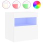 vidaXL TV-Wandschränke mit LED-Leuchten 2 Stk. Weiß 40x30x40 cm vidaXL TV-Wandschränke mit LED-Leuchten 2 Stk. Weiß 40x30x40 cm