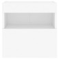 vidaXL TV-Wandschränke mit LED-Leuchten 2 Stk. Weiß 40x30x40 cm vidaXL TV-Wandschränke mit LED-Leuchten 2 Stk. Weiß 40x30x40 cm