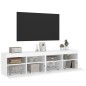 vidaXL TV-Wandschränke mit LED-Leuchten 2 Stk. Weiß 80x30x40 cm vidaXL TV-Wandschränke mit LED-Leuchten 2 Stk. Weiß 80x30x40 cm