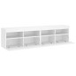 vidaXL TV-Wandschränke mit LED-Leuchten 2 Stk. Weiß 80x30x40 cm vidaXL TV-Wandschränke mit LED-Leuchten 2 Stk. Weiß 80x30x40 cm