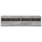 vidaXL TV-Wandschränke mit LED-Leuchten 2 Stk. Grau Sonoma 80x30x40 cm vidaXL TV-Wandschränke mit LED-Leuchten 2 Stk. Grau Sonoma 80x30x40 cm