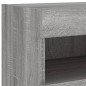 vidaXL TV-Wandschränke mit LED-Leuchten 2 Stk. Grau Sonoma 80x30x40 cm vidaXL TV-Wandschränke mit LED-Leuchten 2 Stk. Grau Sonoma 80x30x40 cm