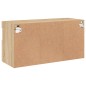 vidaXL TV-Wandschrank mit LED-Leuchten Sonoma-Eiche 80x30x40 cm vidaXL TV-Wandschrank mit LED-Leuchten Sonoma-Eiche 80x30x40 cm