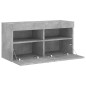vidaXL TV-Wandschrank mit LED-Leuchten Betongrau 80x30x40 cm vidaXL TV-Wandschrank mit LED-Leuchten Betongrau 80x30x40 cm