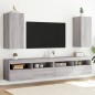 vidaXL TV-Wandschränke mit LED-Leuchten 2Stk. Grau Sonoma 30,5x35x70cm vidaXL TV-Wandschränke mit LED-Leuchten 2Stk. Grau Sonoma 30,5x35x70cm