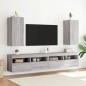 vidaXL TV-Wandschränke mit LED-Leuchten 2Stk. Grau Sonoma 30,5x35x70cm vidaXL TV-Wandschränke mit LED-Leuchten 2Stk. Grau Sonoma 30,5x35x70cm