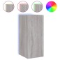 vidaXL TV-Wandschränke mit LED-Leuchten 2Stk. Grau Sonoma 30,5x35x70cm vidaXL TV-Wandschränke mit LED-Leuchten 2Stk. Grau Sonoma 30,5x35x70cm