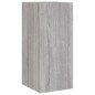 vidaXL TV-Wandschränke mit LED-Leuchten 2Stk. Grau Sonoma 30,5x35x70cm vidaXL TV-Wandschränke mit LED-Leuchten 2Stk. Grau Sonoma 30,5x35x70cm