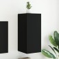 vidaXL TV-Wandschrank mit LED-Leuchten Schwarz 30,5x35x70 cm vidaXL TV-Wandschrank mit LED-Leuchten Schwarz 30,5x35x70 cm