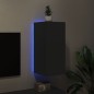 vidaXL TV-Wandschrank mit LED-Leuchten Schwarz 30,5x35x70 cm vidaXL TV-Wandschrank mit LED-Leuchten Schwarz 30,5x35x70 cm