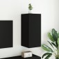 vidaXL TV-Wandschrank mit LED-Leuchten Schwarz 30,5x35x70 cm vidaXL TV-Wandschrank mit LED-Leuchten Schwarz 30,5x35x70 cm