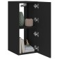 vidaXL TV-Wandschrank mit LED-Leuchten Schwarz 30,5x35x70 cm vidaXL TV-Wandschrank mit LED-Leuchten Schwarz 30,5x35x70 cm