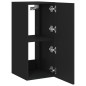 vidaXL TV-Wandschrank mit LED-Leuchten Schwarz 30,5x35x70 cm vidaXL TV-Wandschrank mit LED-Leuchten Schwarz 30,5x35x70 cm