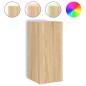 vidaXL TV-Wandschrank mit LED-Leuchten Sonoma-Eiche 30,5x35x70 cm vidaXL TV-Wandschrank mit LED-Leuchten Sonoma-Eiche 30,5x35x70 cm