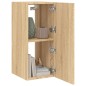 vidaXL TV-Wandschrank mit LED-Leuchten Sonoma-Eiche 30,5x35x70 cm vidaXL TV-Wandschrank mit LED-Leuchten Sonoma-Eiche 30,5x35x70 cm