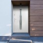 Haustür Aluminium Weiß 90x200 cm Haustür Aluminium Weiß 90x200 cm