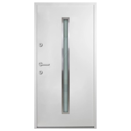 Haustür Aluminium Weiß 90x200 cm
