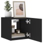 vidaXL TV-Wandschrank mit LED-Leuchten Schwarz 30,5x35x30 cm vidaXL TV-Wandschrank mit LED-Leuchten Schwarz 30,5x35x30 cm