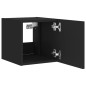 vidaXL TV-Wandschrank mit LED-Leuchten Schwarz 30,5x35x30 cm vidaXL TV-Wandschrank mit LED-Leuchten Schwarz 30,5x35x30 cm