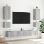 vidaXL TV-Wandschränke mit LED-Leuchten 2Stk. Grau Sonoma 40,5x35x40cm vidaXL TV-Wandschränke mit LED-Leuchten 2Stk. Grau Sonoma 40,5x35x40cm