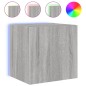 vidaXL TV-Wandschränke mit LED-Leuchten 2Stk. Grau Sonoma 40,5x35x40cm vidaXL TV-Wandschränke mit LED-Leuchten 2Stk. Grau Sonoma 40,5x35x40cm