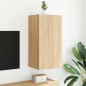 vidaXL TV-Wandschrank mit LED-Leuchten Sonoma-Eiche 40,5x35x80 cm vidaXL TV-Wandschrank mit LED-Leuchten Sonoma-Eiche 40,5x35x80 cm