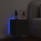 vidaXL TV-Wandschrank mit LED-Leuchten Schwarz 40,5x35x40 cm vidaXL TV-Wandschrank mit LED-Leuchten Schwarz 40,5x35x40 cm